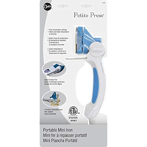 Dritz 29500 Petite Press Portable Mini Iron,White Cover