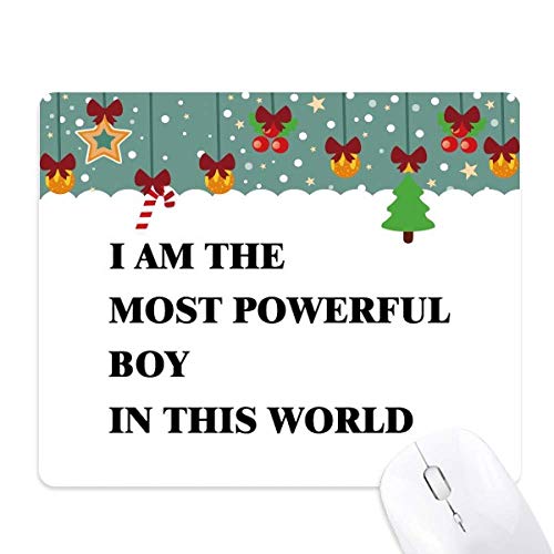 Tapis de souris « I Am The Puissant Boy » en caoutchouc souple haute densité