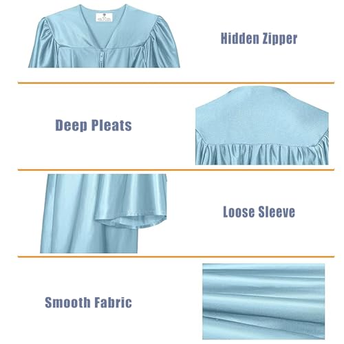 Image of GradPlaza Shiny Preschool Graduation Cap and Gown for Kids 2026 Tassel kindergarten graduation cap and gown