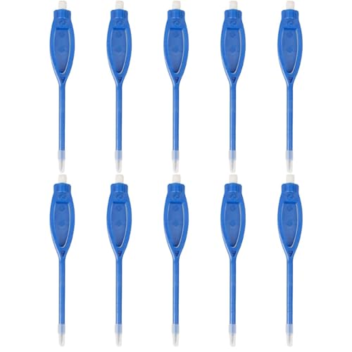 10 本入り ゴルフスコアカード用鉛筆 2H 芯で滑らかな書き心地 消しゴム付き クリップ付き楕円形グリップ ゴルフ競技・学習・事務記録に最適?