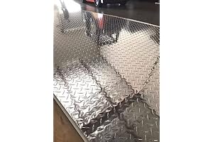 Aluminum Diamond Plate Sheet .025 4ft x 10ft