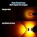 AUTOGINE 4 X Super Bright 9-30V 3157 3156 3057 3056 4157 LED Bulbs 3014 54-EX Chipsets with Projector for Turn Signal Lights Sidemarker Lights, Amber Yellow