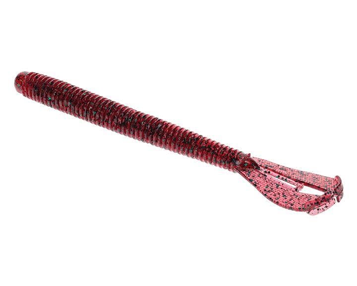 Strike KingRage Twin Tail Menace Worm Soft Bait Fishing Lure, 6", 2 Rage Flange Tails