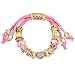 Produktbild DLIAAN Armbänder für die Frau Mode Samt Buchstaben Metall Perlen Ornamente 3 Farbstil Farbige Diamantperlen Glasperlen Einstellbar Armband Geschenk Schmuck, 2