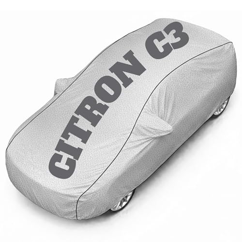 Image of Superior Grade Quality Citron c3 Cover (All Variants) Car Body Cover - 100% Waterproof Custom Fit with Mirror Pockets | Triple-Stitched Elastic Design, Heat Reflective, Anti-Dust, All-Weather