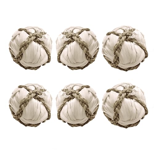Image of SunGrow Assorted Rabbit & Cat Chew Balls, Teething Activity Toy for Pocket Pets, Improves Dental Health, Environment Friendly, Stress Reliever (Corn Leaf, 6 Pcs)