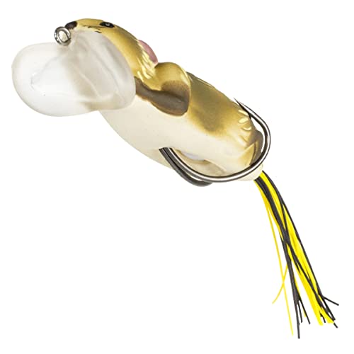 Lunkerhunt Topwater Fishing Lures (3-Pack) | Yappa Fishing Bait With Weedless Hooks For Bass Trout Fishing, Soft Hollow Body | Contains: 1 Rat, 1 Bug, 1 Frog #TOP5