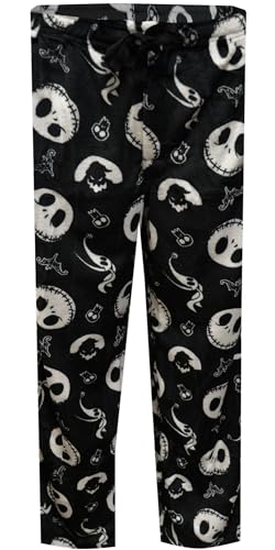 Disney Mens Nightmare Before Christmas Jack Skellington Plush Lounge Pant (Small)2