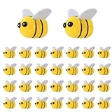 30 Stück Filzen Mini Biene Kleine Bienen Deko, Osterdeko Bienen Filzbienen Filzen Wollfilz Bienen Figuren Streudeko Mini Biene für DIY Handwerk Shop Kleidung Dekorationen