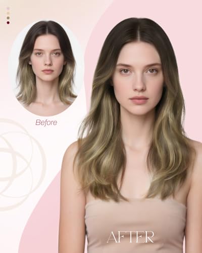 Image of Moresoo Nano Tip Hair Extensions Human Hair, Ginger Creamy Blonde, 24 Inch