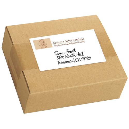 Étiquettes blanches imprimables adhésives pour dossiers et colis - 2