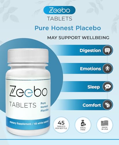 Pilules placebo Zeebo en comprimés contre l'anxiété du geste quotidien
