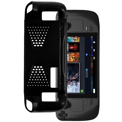 OAGELIM Funda Compatible con Sony PS5 Portal Case Antigolpes con Cubierta Protectora Flexible de TPU Suave y Resistencia a Arañazos con Protección (Negro)
