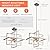 Majhoiw Brushed Nickel Chandelier 8 Lights Modern Geometric Pendant Light Farmhouse Ceiling Light Fixture for Dining Room Kitchen Island Living Room Bedroom Hallway