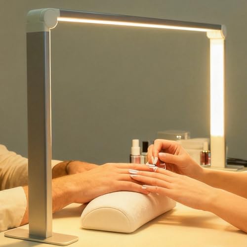 wenxintek Lampe de Bureau de Manucure LED Pliable,Luminosité Réglable Lampe de Bureau à Ongles,Lumière Lash Tech pour Extension de Cils Salon,3 Couleurs...