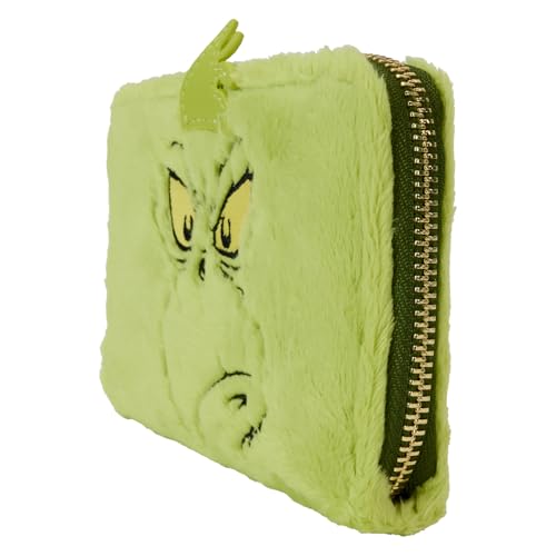 Loungefly Dr Seuss Plush Grinch Glow Cosplay Zip Around Wallet2