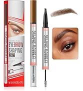Crayon à sourcils à double extrémité – Crayon liquide modelant pour sourcils, crème pour...