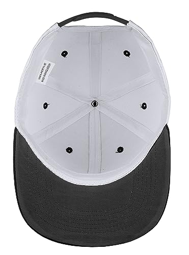 Image of Gelante Snapback Hats for Men - Flat Bill Brim Baseball Cap Hat - Plain Blank Adjustable