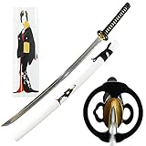 MAKOTO Handmade White Sharp Katana Samurai Sword 40', Japanese Woman Geisha