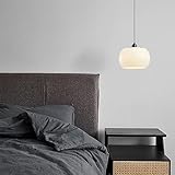 ZXDTVFGN Lámpara Colgante Moderna y Sencilla de Estilo Crema, de Cobre, E27, con Pantalla de Cristal y Alambre Ajustable para Cocina, Isla, balcón, Restaurante (Negro, Dorado)