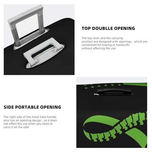 Travel Luggage Cover Scoliosis Awareness Fashion Washable Baggage Suitcase Protector Fit For Luggage Large4