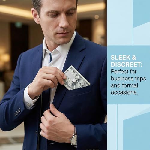 20 Stück Geldklammer,Money Clip,Geldscheinklammer,Geldklammer Herren,Geldklammern Für Geldscheine,Geldclip,Geldklammern,Für Rechnungen,Karten,Dokumente,Visitenkarte Kreditkarte (Edelstahl)