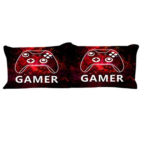 Tospass Bettwäsche Set 135x200cm Gamepad 3D Mädchen Jungen Jungs Kinder 2 Teilig Weich Rot Kinderbettwäsche Microfaser Bettbezug mit Reißverschluss 1 Kissenbezug 80x80cm - Image 6