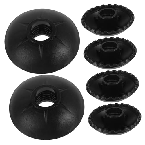 Abaodam 6Pcs Outdoor Hiking Pole Tips Non Skid Crutch Tips Mud Discs for Walking Sticks and Trekking Poles Accessories for Enhanced Stability and Protection