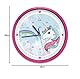 Einhorn Kinder-Wanduhr lautlos - ideale Kinderzimmer-Uhr für Mädchen und Jungen, geräuschlos, ohne Tickgeräusche