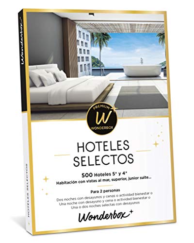 WONDERBOX Caja Regalo - HOTELES SELECTOS - una Noche con Desayuno y Cena o Actividad Bienestar o más Opciones a Elegir Entre 255 hoteles de 4* y 5* para Dos Personas.