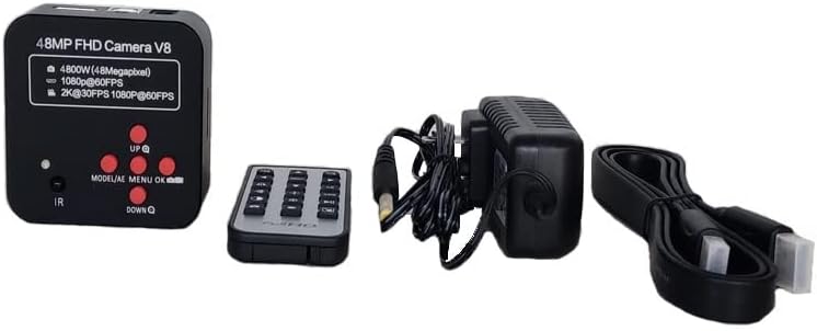 顕微鏡装置 108.0p 48mpデジタル三眼顕微鏡カメラ(Black)