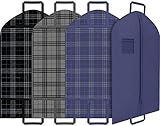 Suit Garment Travel Bags 3 Pack -Heavy Duty, Lightweight -40'x24' -By Your Bags (Black - Grey - Navy)