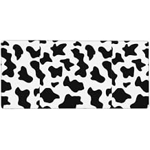 Milk Cow for Large Extended Mouse Pad 16x35.5, Non-Slip Mouse Pad, Office Desk Keyboard Pad, Water Resistant, Stitched Edges