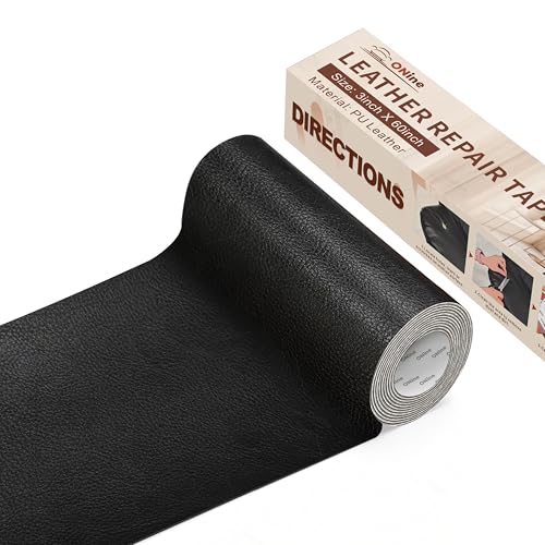 ONine Leather Repair Tape,Self Adhesive Leather Repair Patch,Leather Patches for Furniture,Sofa,Car Seats,Office…