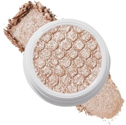 ColourPop Super Shock Shadow - High-Pigment, Crème-Powder Eye Makeup - Single Glitter Eyeshadow with Minimal Fallout and Unique Bouncy Texture - Sheer Nude Eyeshadow - Ritz (0.07 oz)