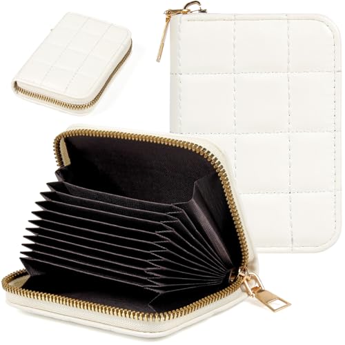 Image of Credit Card Wallet, RFID Card Case Wallet, Zipper Card Cases Holder for Men Women, RFID Blocking, KeyChain Wallet, Compact Size Card Organizer Case for Women