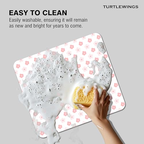 Image of TURTLEWINGS | Mousepad | Smiley - 22x18 cm, 3mm Thick | Abstract Design Non-Slip Rubber Base | Office, Study & Gaming Use | Premium Smooth Surface 11 19