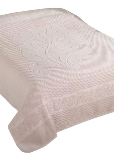 Çift Kişilik 200x220 Cm Yazlık Havlu Pike%100 Pamuk Rahat Şık ve Nefes Alan Yatak Örtüsü Bej, Pıke-Sumbul