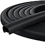 Tallew D-Shape Seal RV Slide Out System Long Black Rubber Thickened EPDM Seal RV Parts and Accessories for RV Travel Trailer Automotive Tops Door Side Slide Out System Seal, 35 Feet (1 x 15/16 inch)