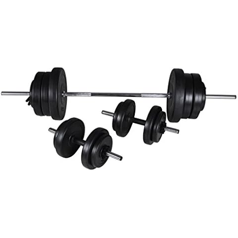 AYNEFY - Juego de Pesas Cortas y Mancuernas Ergonómicas de 60,5 kg Cover