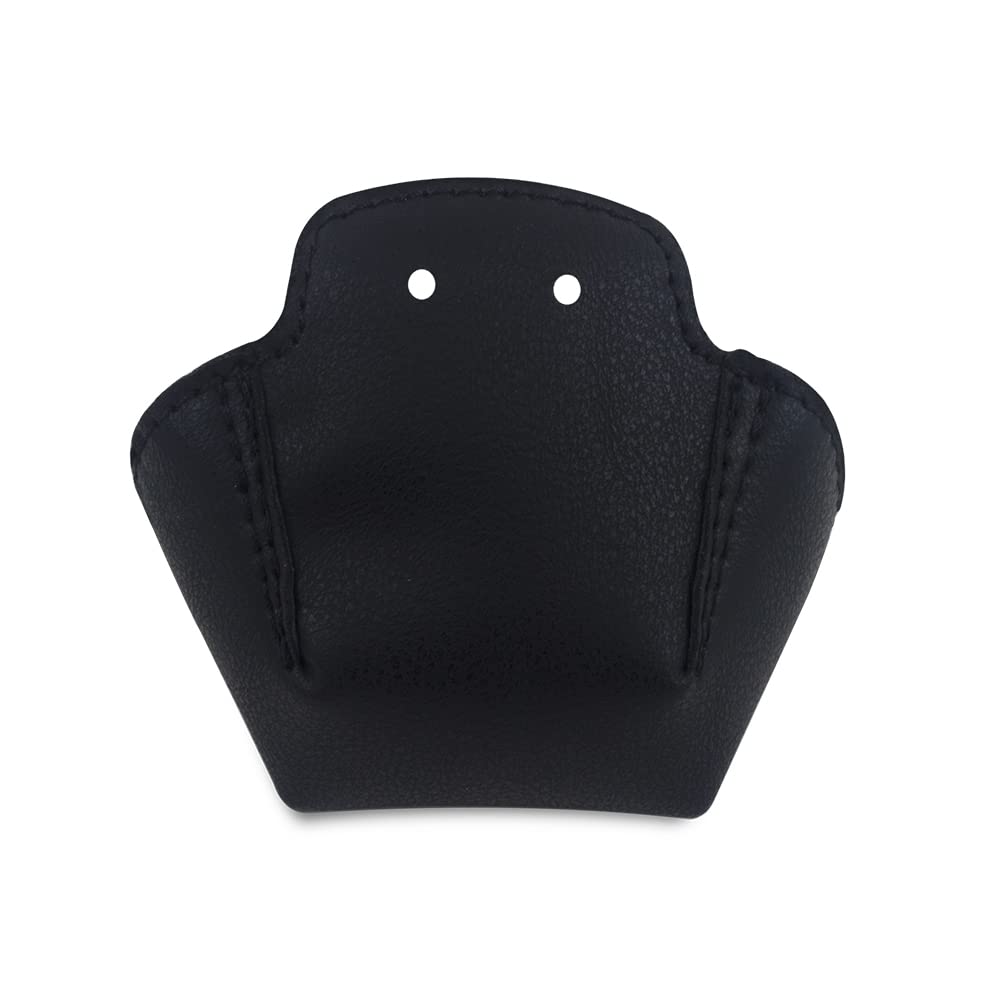 Capetos 4 Pieces PU Leather Toe Cap Guards Protectors for Roller Derby Figure Skates (Black)