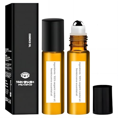 SWANNA 2 peças de óleo de rícino para esferas, óleo de rícino, olíbano, óleo de rícino para olhos, b