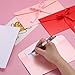 uxcell 20 Pack Greeting Card Envelopes with Ribbon Bow Tiny Items Storage Vintage Cute Present Card Holder for Wedding Greeting Party Postcards, Red/Golden Yellow 8