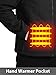 PTAHDUS Women's Heated Jackets 5 Heat Zones Battery Pack Included, with Hand Warmer Pocket(Black, XX-Large)
