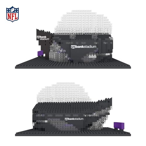 Image of FOCO NFL Unisex-Adult NFL Team Construction Blocks 3D Mini BRXLZ Stadium