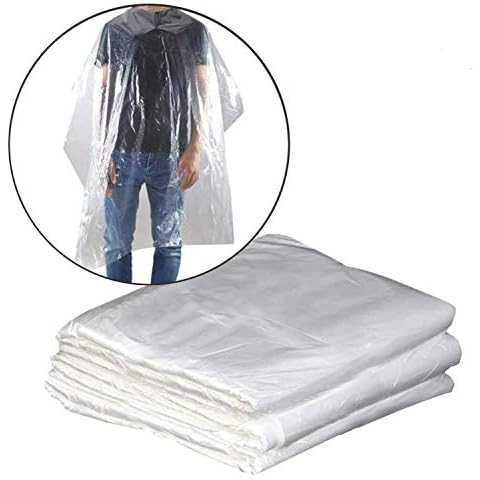 Capa Peluquería Profesional Desechable con Oreja Gorro, 100 unidades Cover
