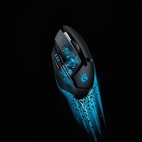 Logitech G402 Hyperion Fury przewodowa mysz do gier, 4000 DPI, lekka, 8 programowalnych przycisków, kompatybilna z PC/Mac - czarna