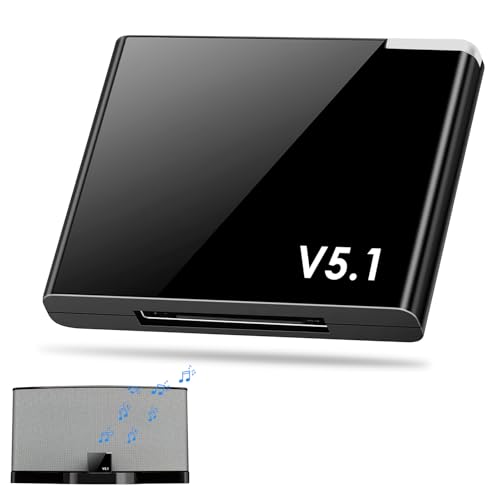 Récepteur Bluetooth 5.1 à 30 Broches Adaptateur Voiture, Adaptateur pour Chaine Hi-Fi, Bose Sound Dock et Autres Stations d'accueil