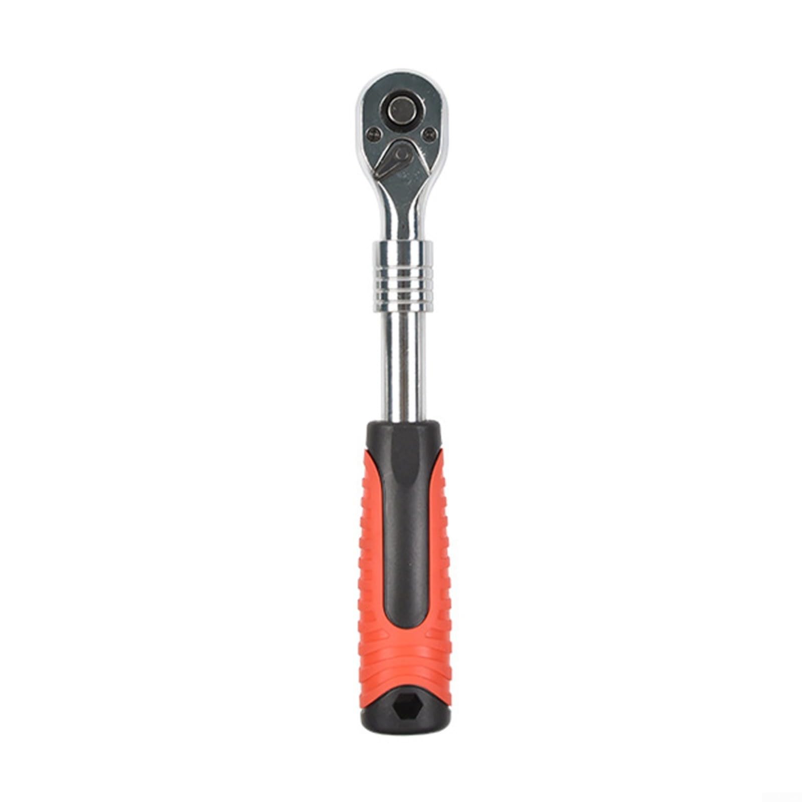 TONIXY 3-Piece Drive Socket Ratchet Set With 1/4, 3/8, 1/2 Inch Sizes, 72-Tooth Quick Release Reversible Wrench, Swivel Head For Tight Spaces And Automotive Repair(3/8 Inch)