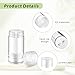 Glasstore 10 Pcs Empty Containers Bottom Fill Tubes Refillable DIY Lip Balm Tubes (clear, 15ml/0.5oz)
